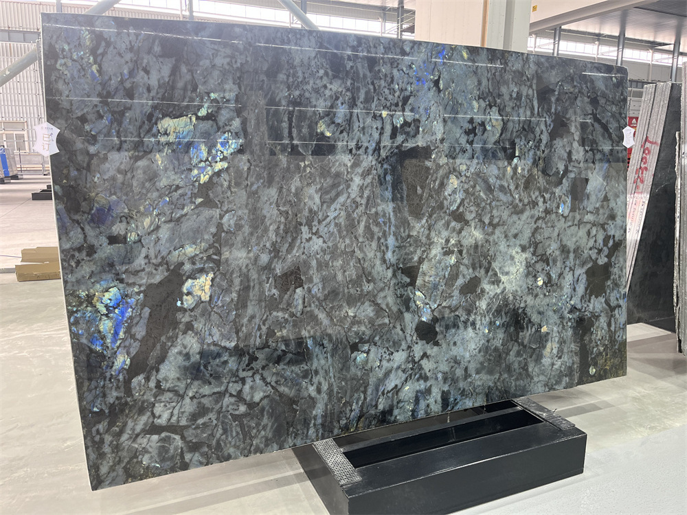 Factory Directly Supply Polished Blue Labradorite Granite Slab Price