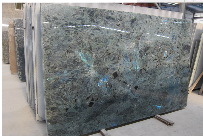 Crystal labradorite blue granite slab price