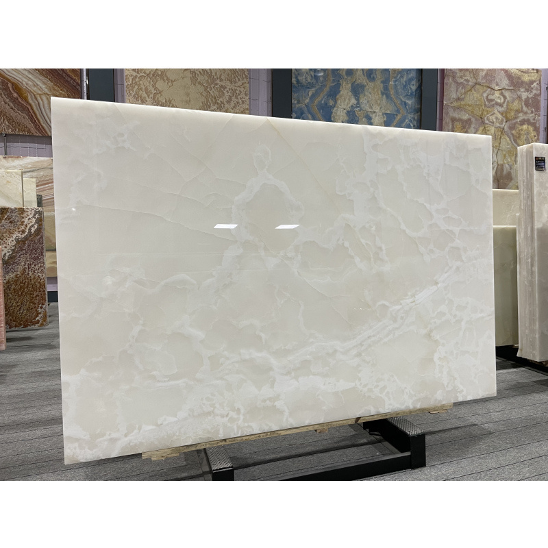 Top quality natural snow white onyx marble price