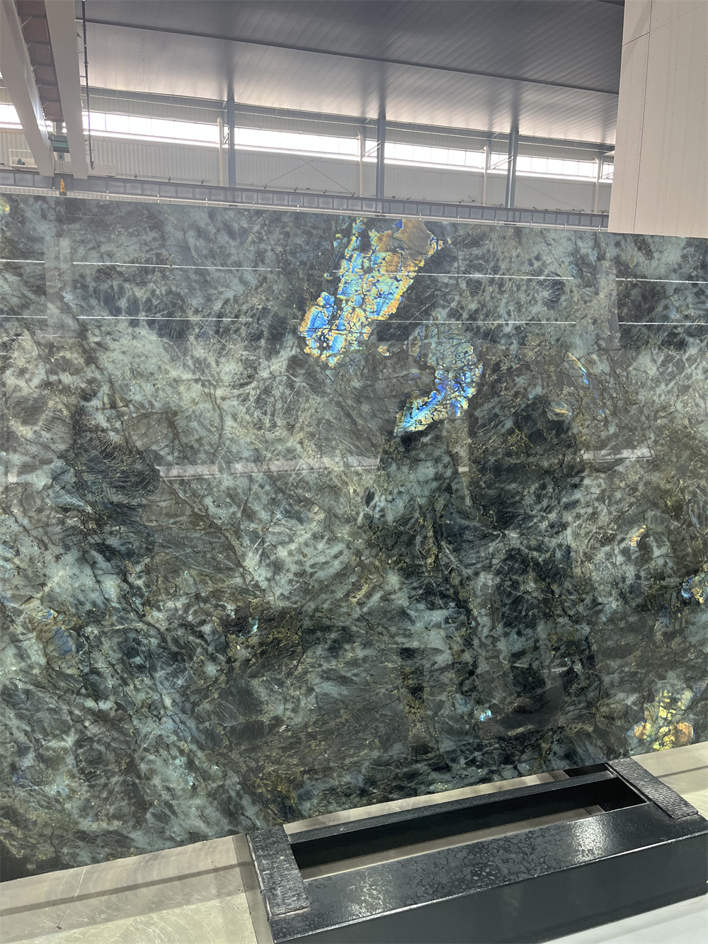 Factory Directly Supply Polished Blue Labradorite Granite Slab Price