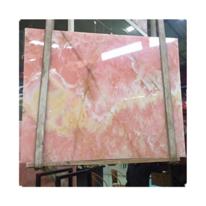 polished pink onyx marble slab price