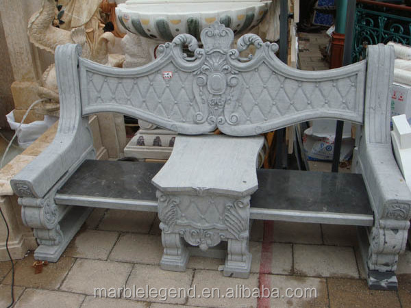 Custom marble stone sculpture attractive lowes garden benches