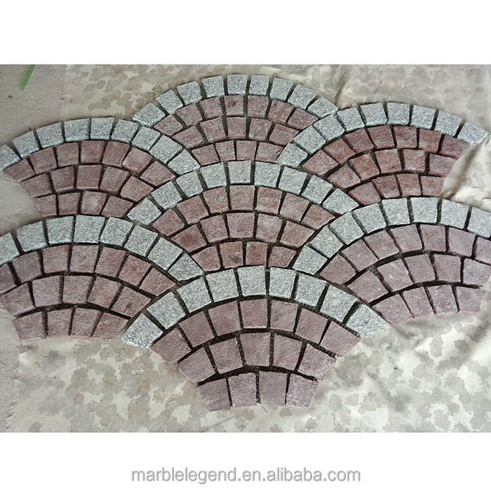 cheap price Natural granite curved paving stone