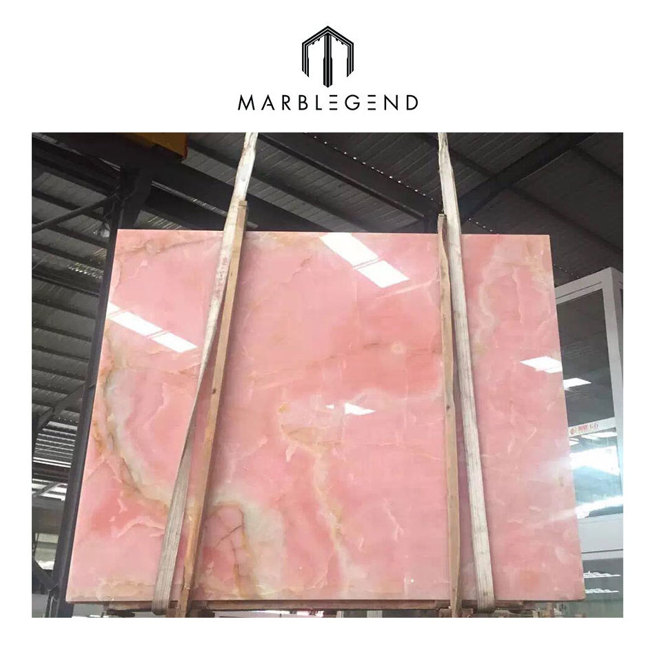 PFM top 5 beautiful transmittance pakistan pink  onyx marble slab for wall