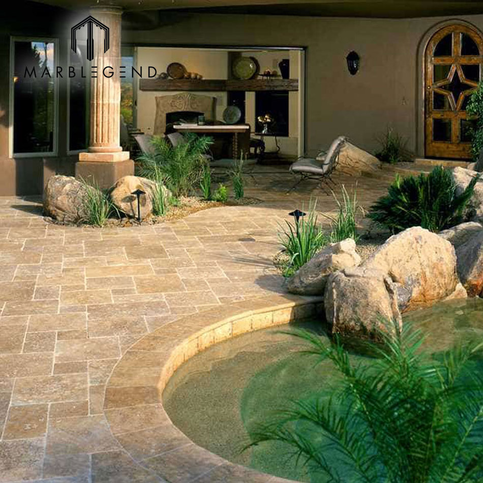 wholesale versailles mexican tumbled stone tile flooring travertine pavers