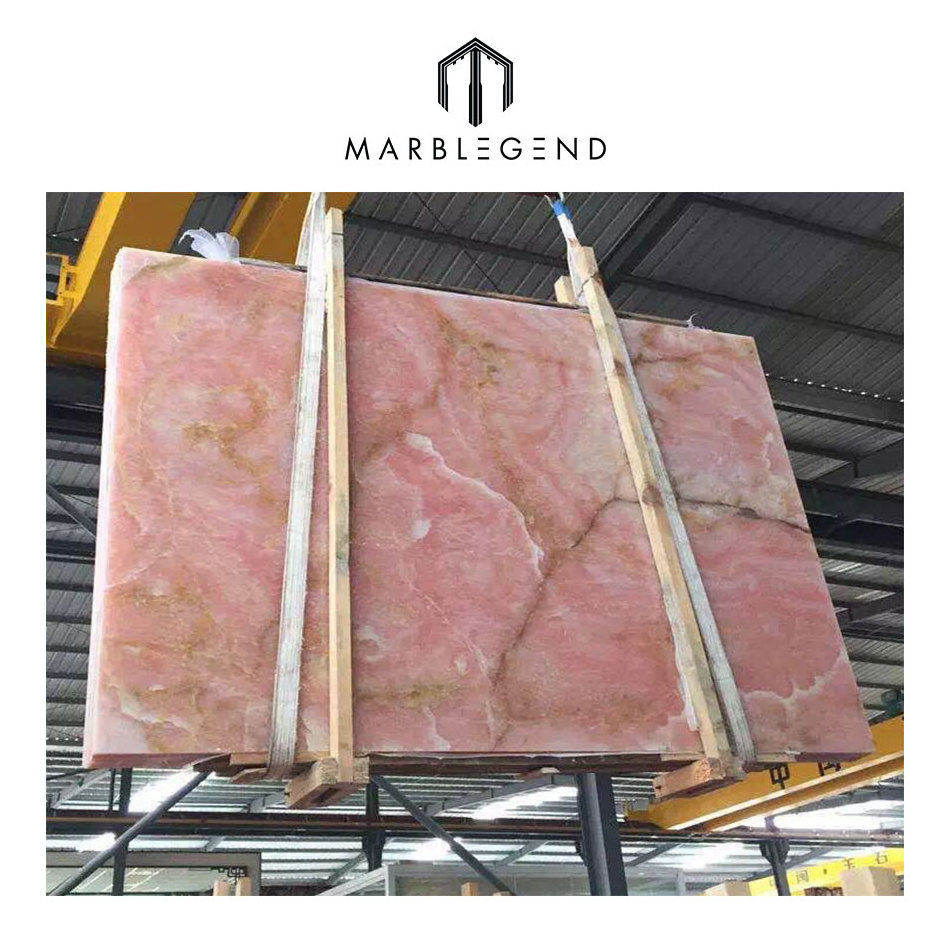 PFM top 5 beautiful transmittance pakistan pink  onyx marble slab for wall