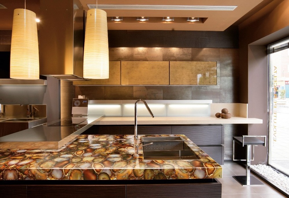 Awesome agate countertops inspiration translucent grey agate slab agate countertop