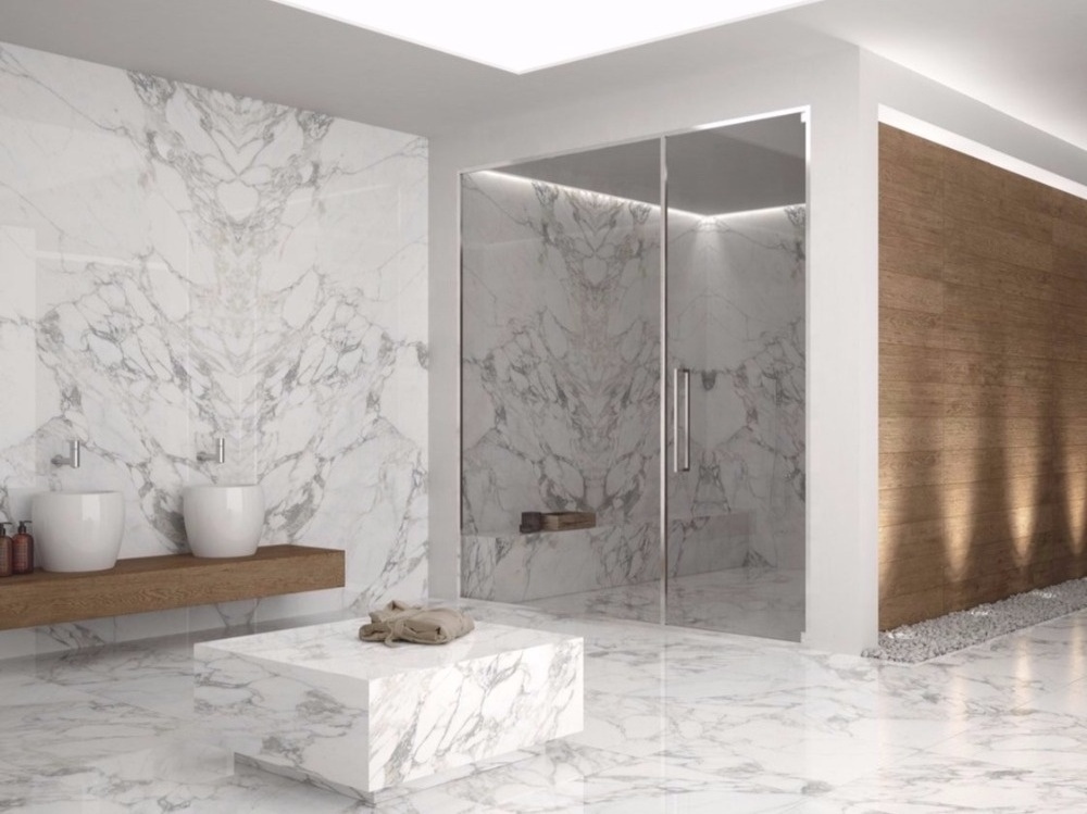 PFM Luxury Italy Arabescato White Marble Slab For Villa