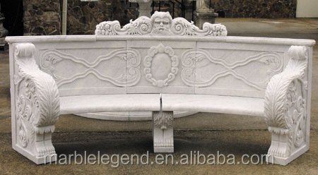 Plaza popular customized design lowes marble stone benches