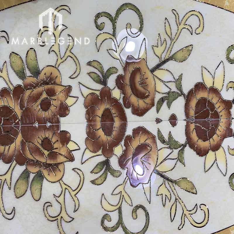 Manufacturer Customized Modern Ceramic stone Ceramic Tile Floor Medallions Waterjet Medallion Design