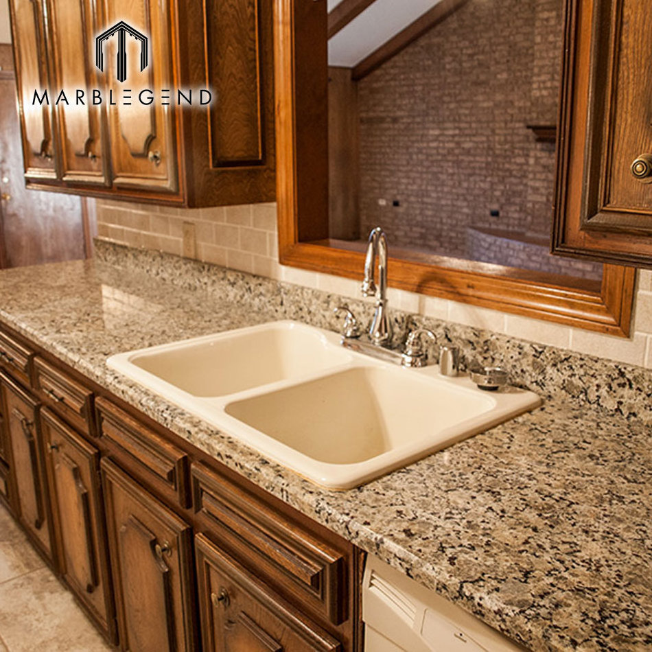 high quality Chiseled Edge kitchen beige butterfly granite countertop