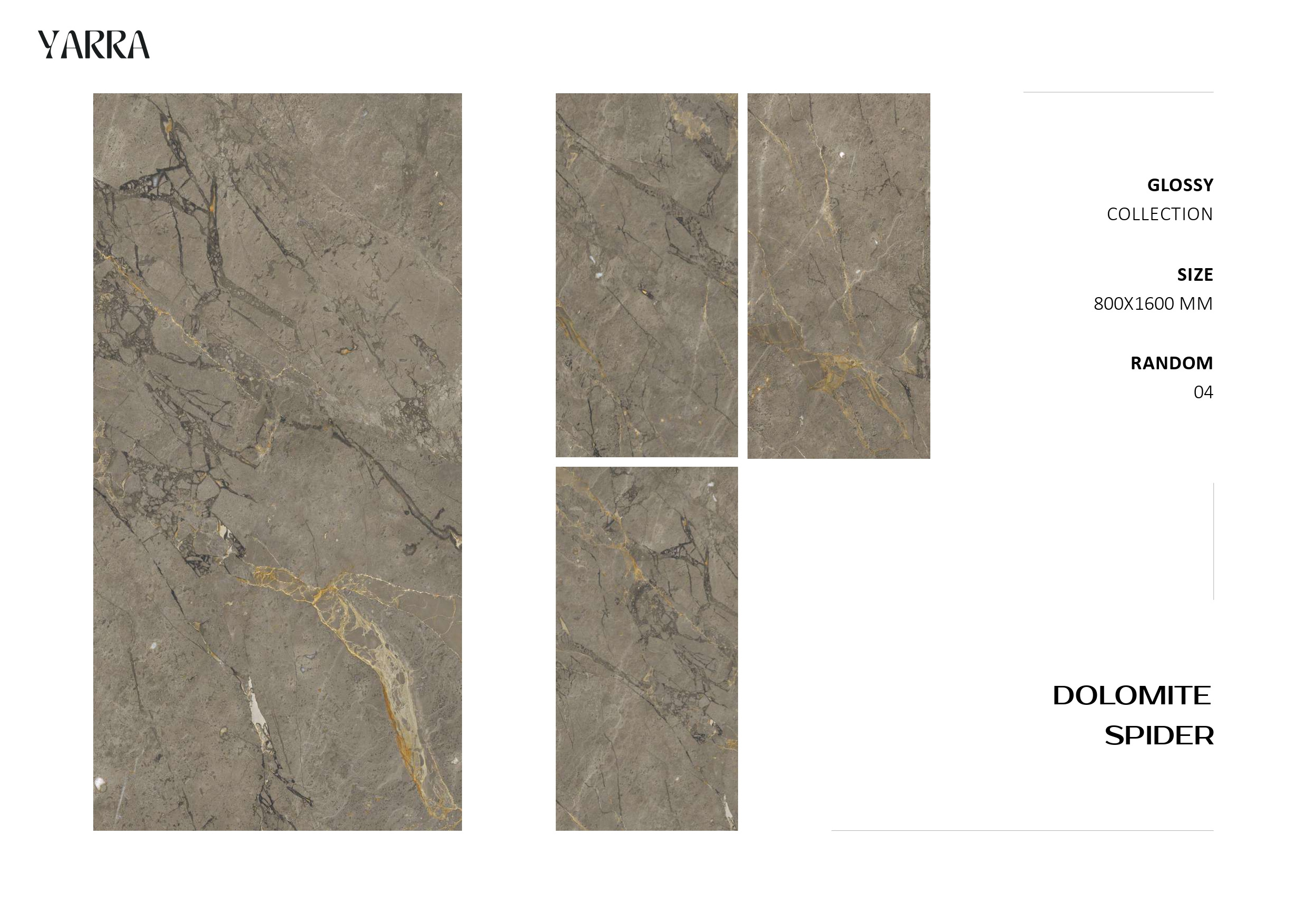 Indian Export Quality 800x1600mm Dolomite Spider Garage Floor Tiles Available at Wholesale Price from India