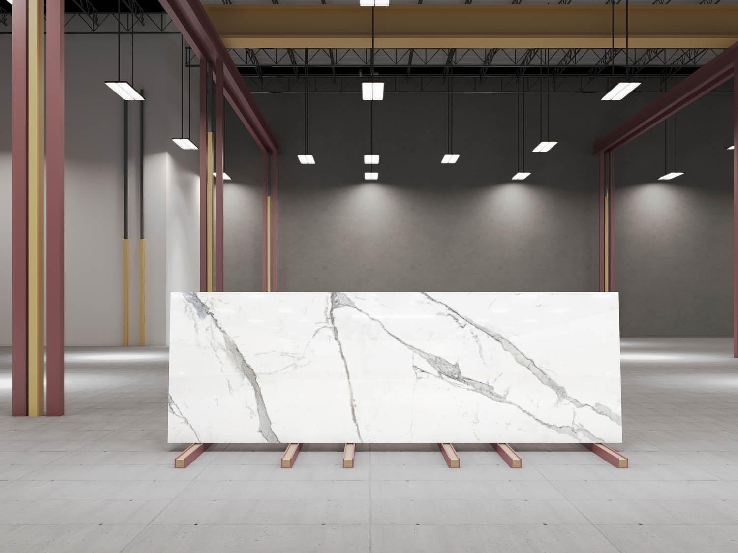 Popular Large Size Slab 800 X 2400 15MM Satori Statuario Luxury Wall and Floor Tiles for Industrial Application