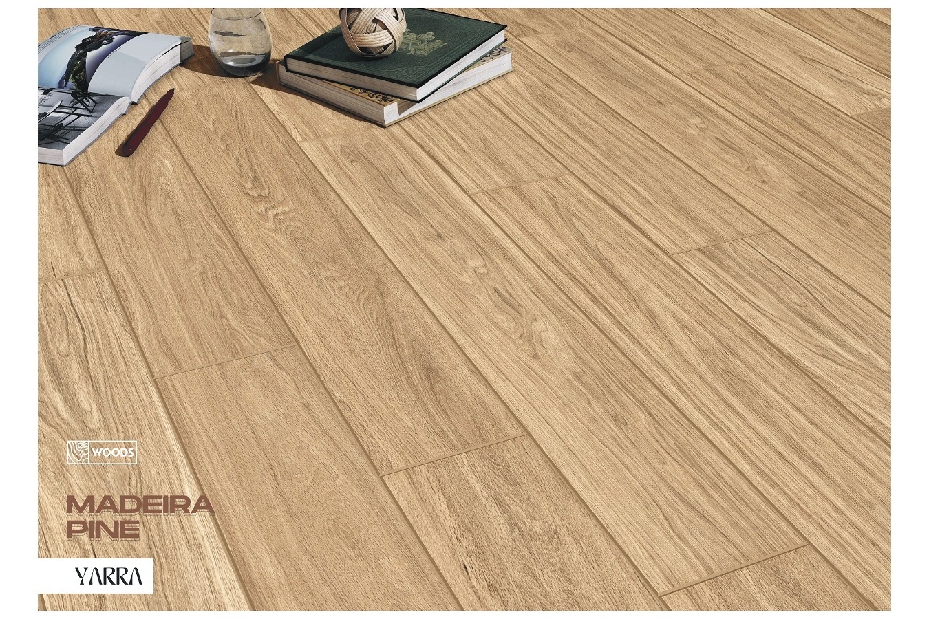 Wholesale Factory Supply 200 X 1200MM Wooden Collection Madeira Pine Floor Tiles with  Matt Finished Decorative Tiles