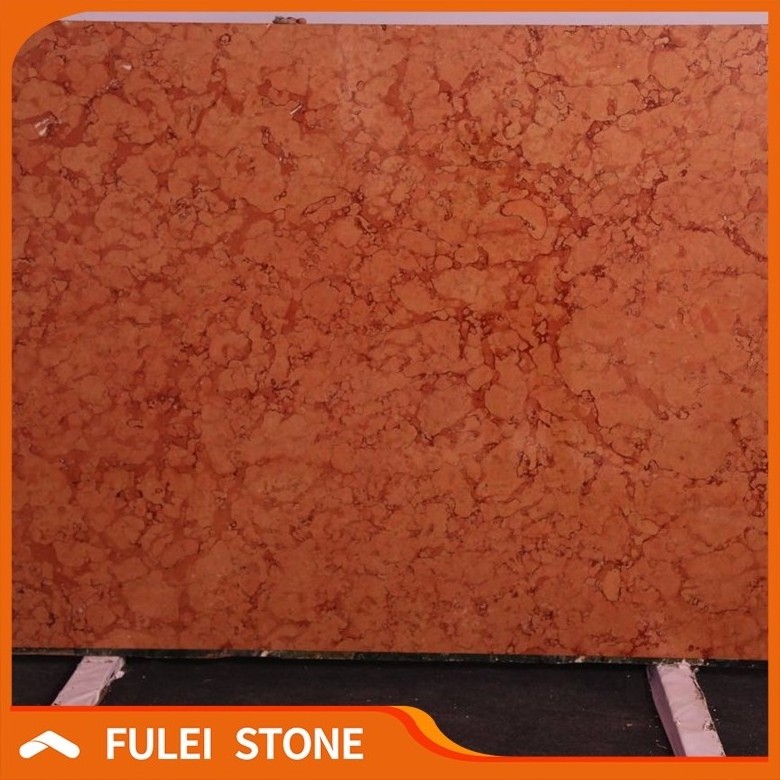 Polished Red Rosa verona marble prices per square meter