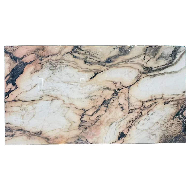 Natural Polished Pink Rosa Aurora Marble Slabs