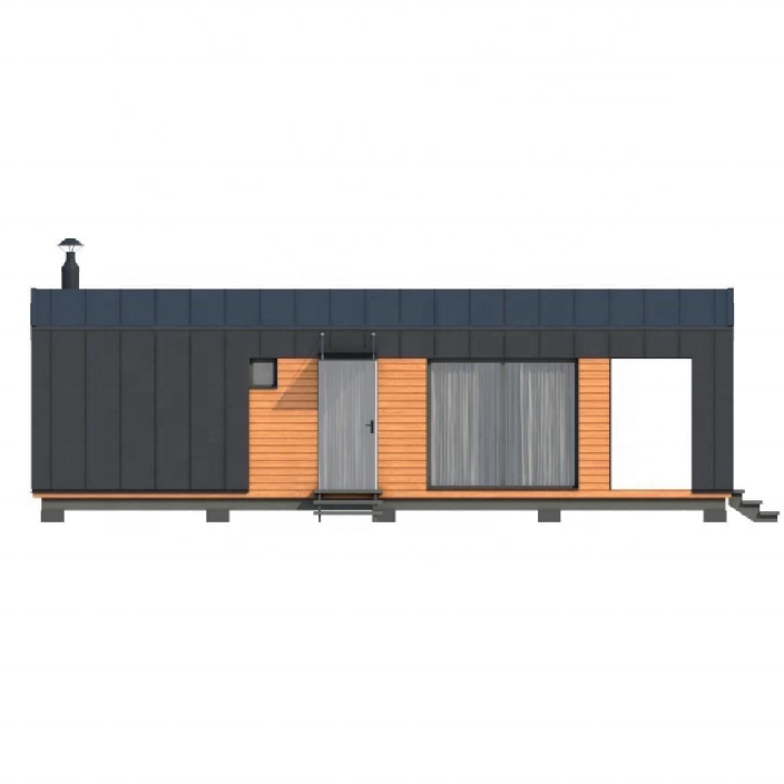 Light steel house prefabricated villa 3 bedrooms modern design homes 20ft prefab shipping tiny house