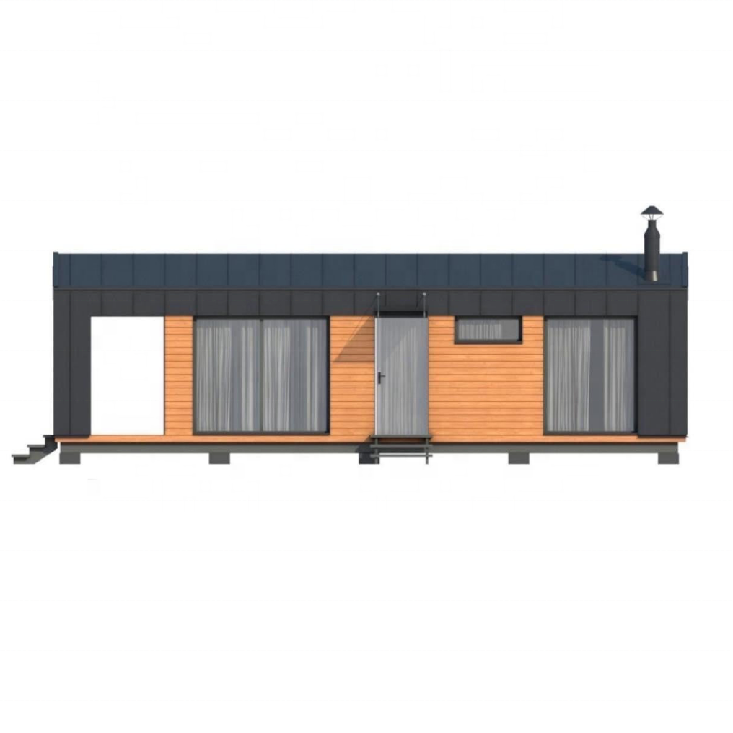 Light steel house prefabricated villa 3 bedrooms modern design homes 20ft prefab shipping tiny house