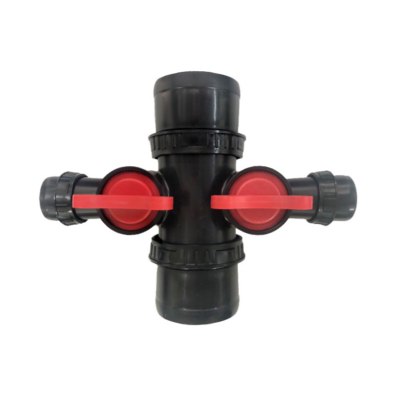 Agricultural watering coupling barbed micro sprinkler irrigation mini off take valve for PVC PE pipe