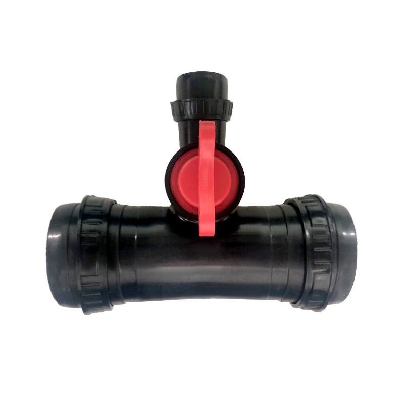 Agricultural watering coupling barbed micro sprinkler irrigation mini off take valve for PVC PE pipe