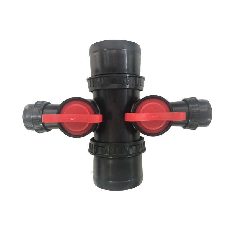 28mm 32mm PVC-U garden hose ball plastic irrigation bypass valve