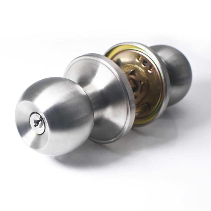 Door lock knob stainless steel durable lock round door knob