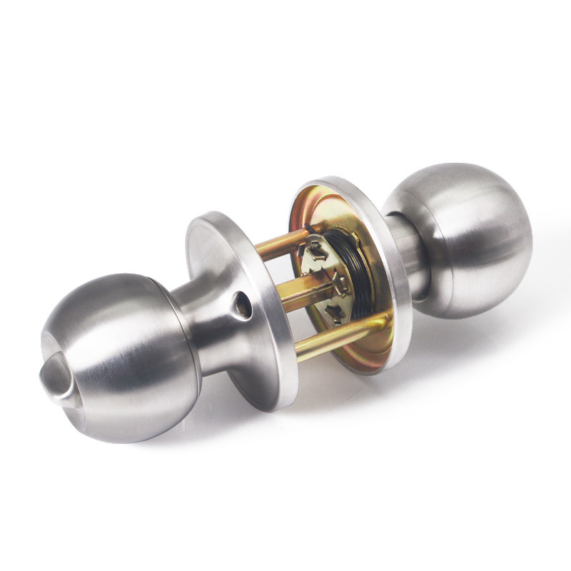 Door lock knob stainless steel durable lock round door knob