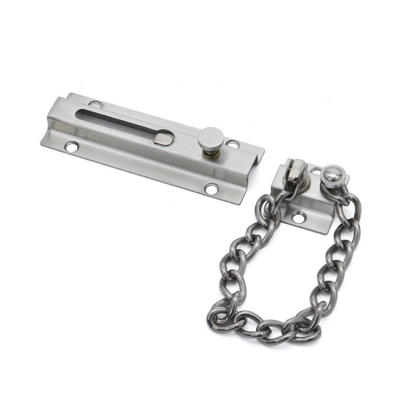 Security modern popular door guard stainless steel door chain lock