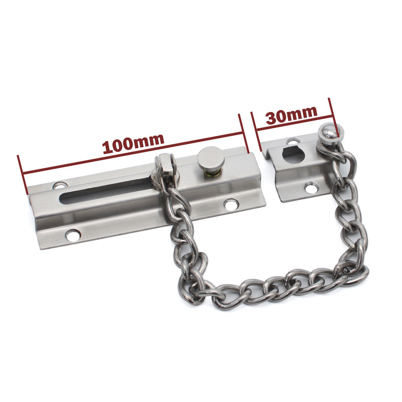 Security modern popular door guard stainless steel door chain lock