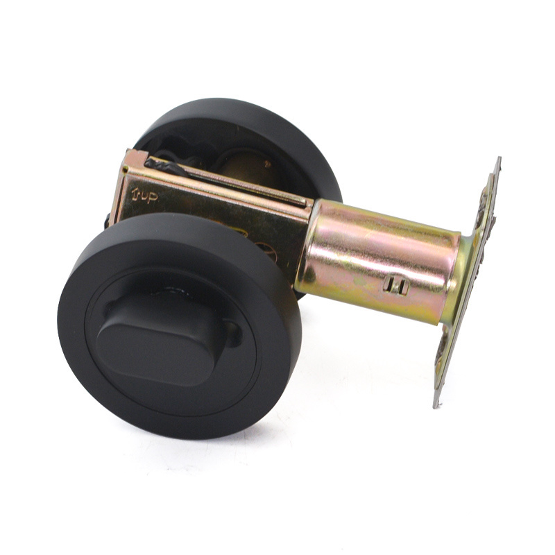 Black zinc alloy round shape lock deadbolt