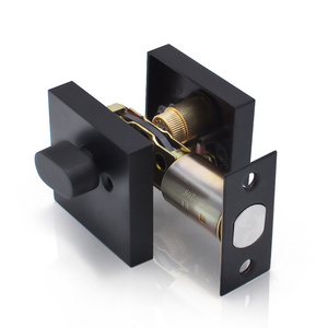 Square shape zinc alloy high quality lock black deadbolt lock