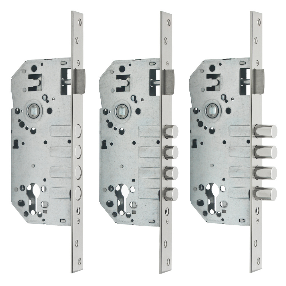 Entrance Door Lock High Quality Sash Mortise Lock Security Front Door 4 Round Bolts Mortise Lock