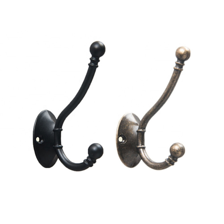 Best sale zinc alloy bronze black color wall mounted coat hook