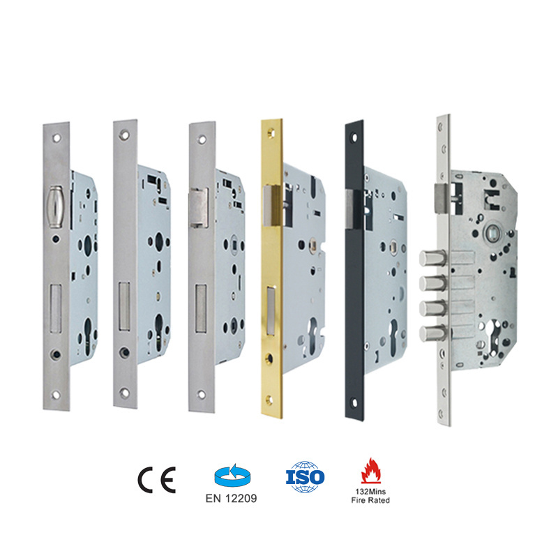 CE Europrofile door handle lock security door locks customized size stainless steel security mortise door locks