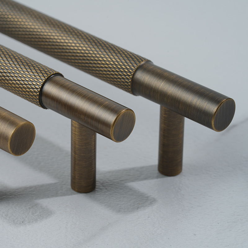 Popular Brass Cabinet Handle High Quality Bronze Knurled Furniture Handle