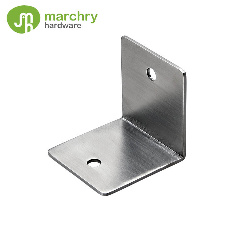 Partition Hardware Stainless Steel Durable L Shape Panel Bracket