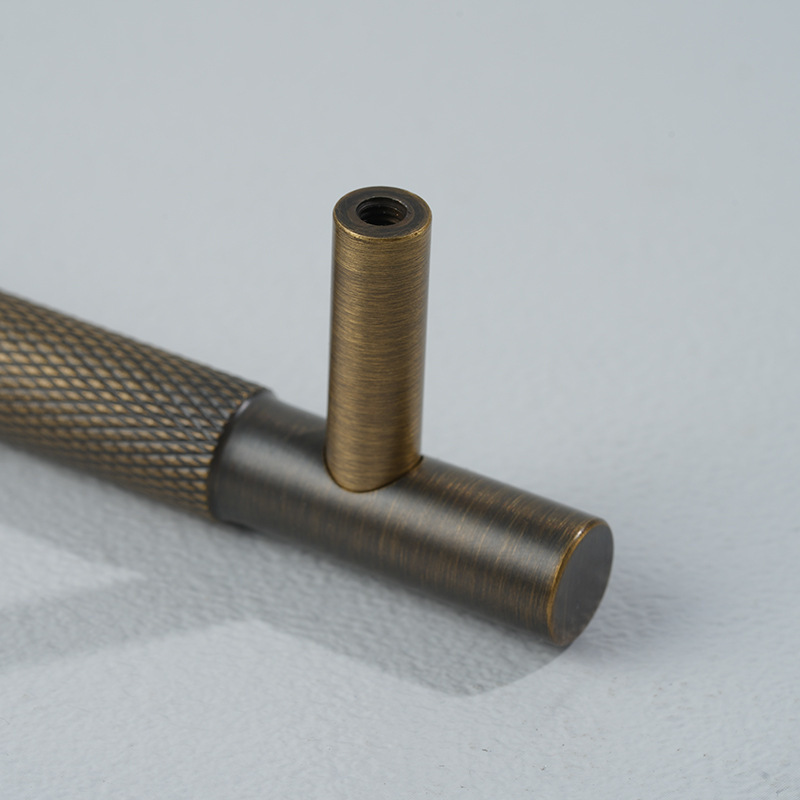 Popular Brass Cabinet Handle High Quality Bronze Knurled Furniture Handle