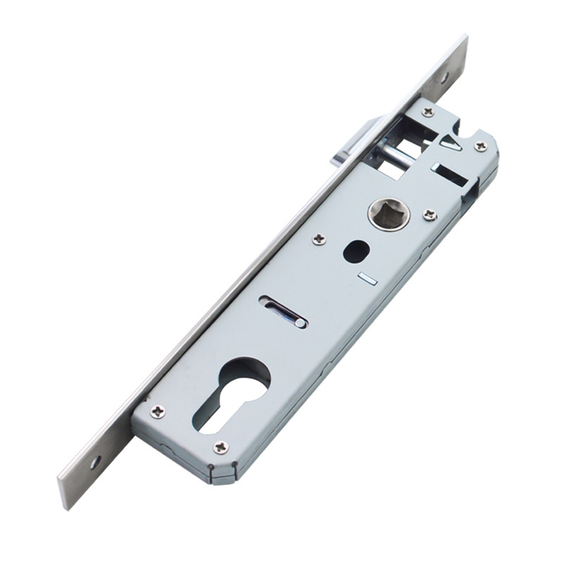 High quality 20mm narrow-body polished plate stainless steel mortise door lock