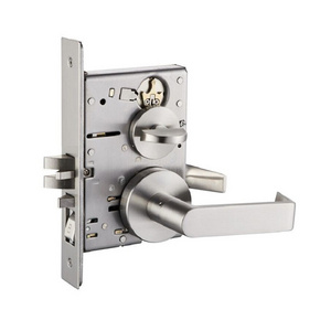 High Quality Design Fireproof 304 Stainless Steel American Mortise Door Lock With Handles