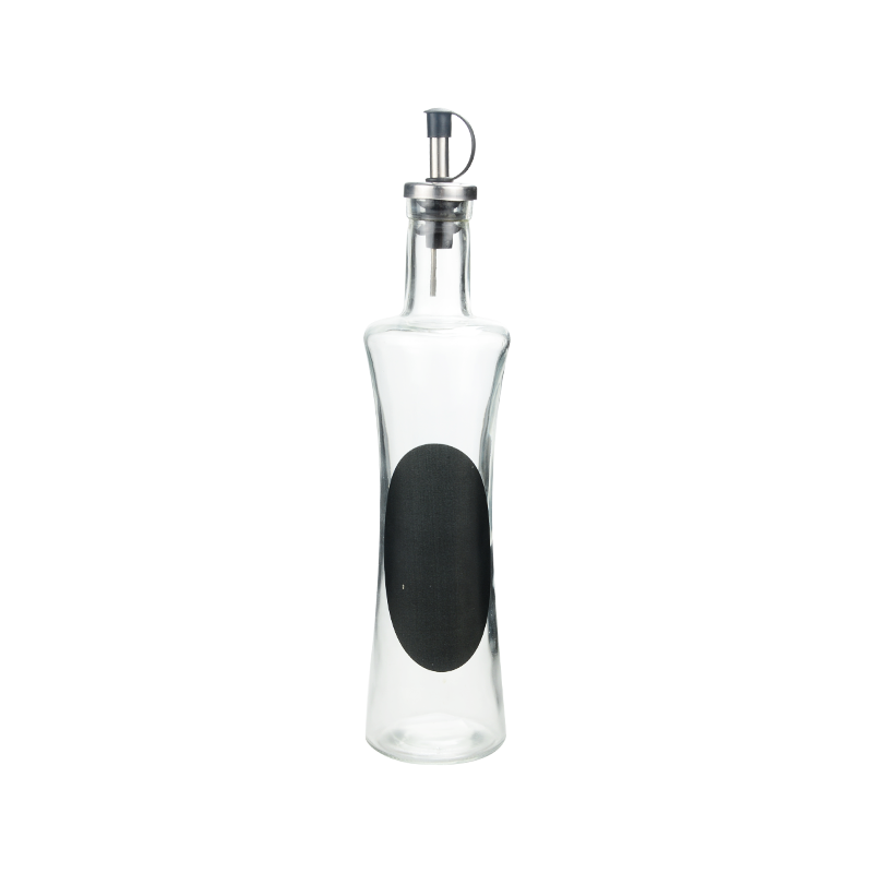 borosilicate glass olive oil dispenser bottle w/glass stopper