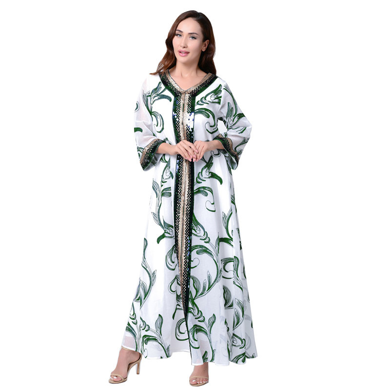 Hot Selling Plus Size Muslim Fashion Abaya Dubai Kaftan Dress Desigins Dubai Moroccan Turkish Islamic Clothing Wholesale