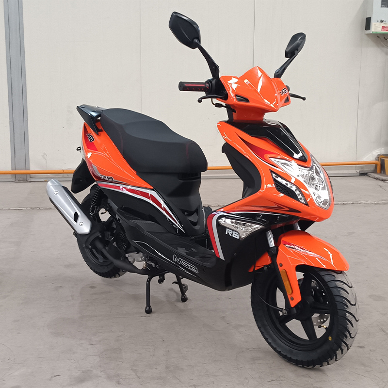 China Factory 150cc 100cc Gasoline Cars Motorcycle Vehicle Petrol Motorcycle Gas Powered Scooter With 2 People Seat