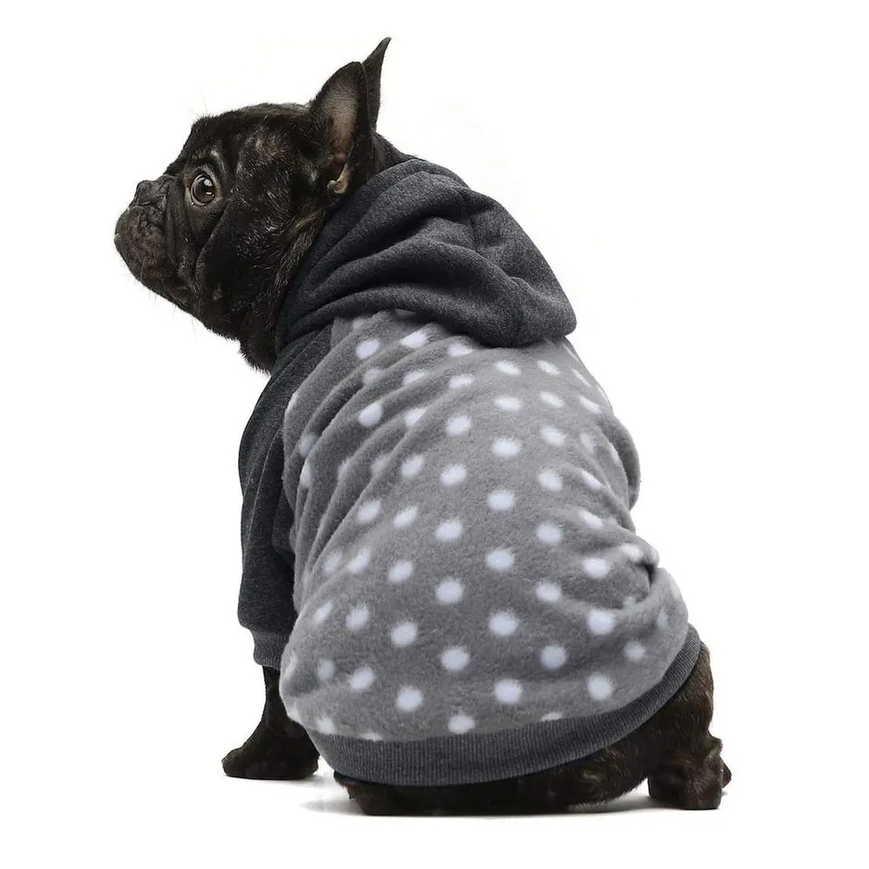 Dot Design  Pet Clothes Dog Hoodie Sweatshirts Pullover Dog & Cat Jackets Fleece Top Trending New Design 2023