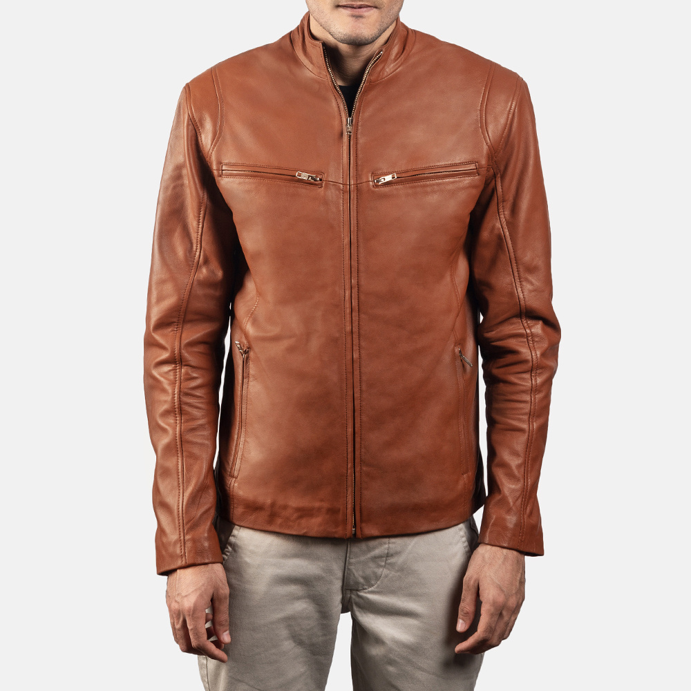 Men's Premium Quality Leather Fashion Wears Best Design Men Winter Lamb Skin Leather Jackets New Design