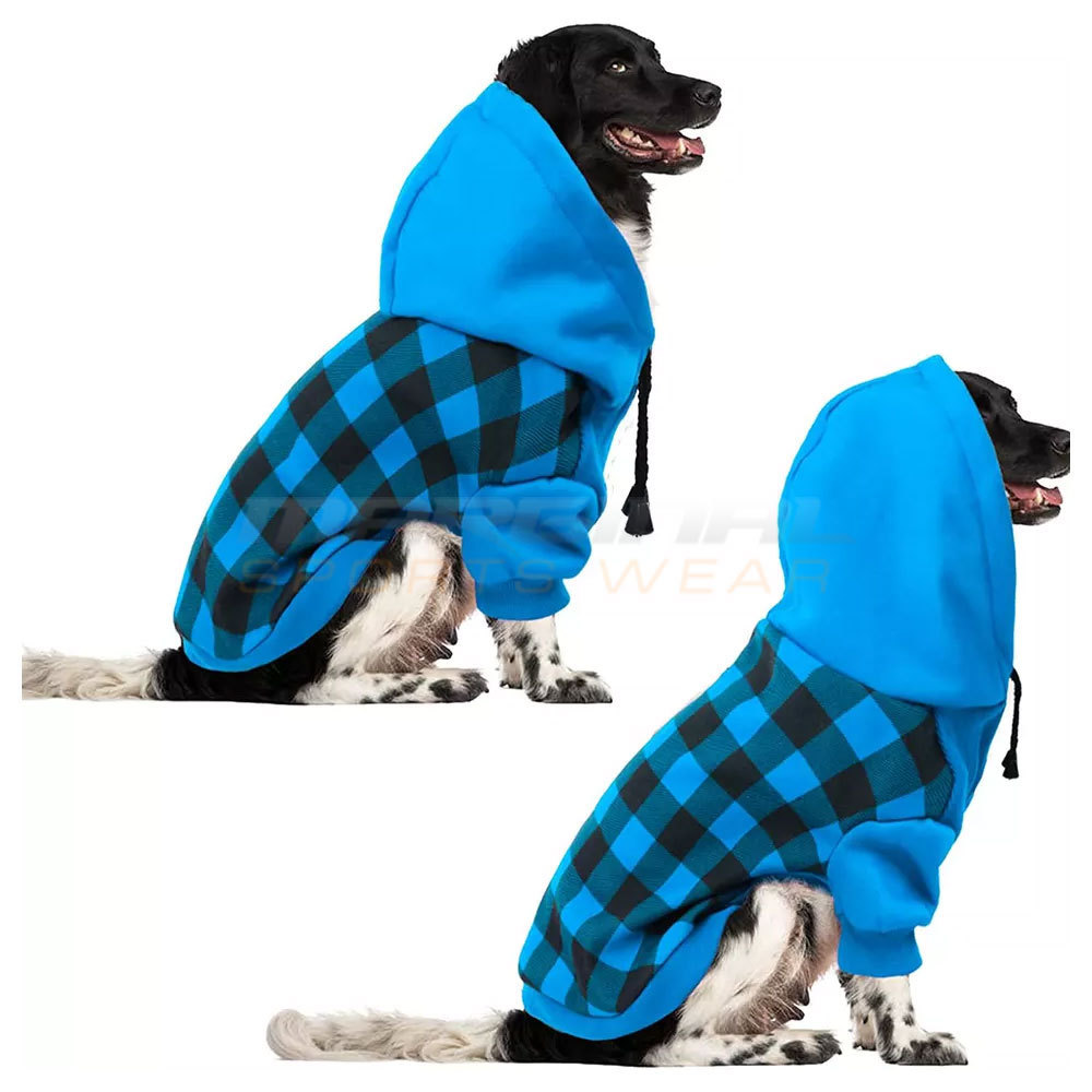 Pet Apparels Winter Hooded Small Dog Sweater Warm Fleece Hoodie Dog Sweater Warm Pullover Dog Hoodie With D Ring For Leash