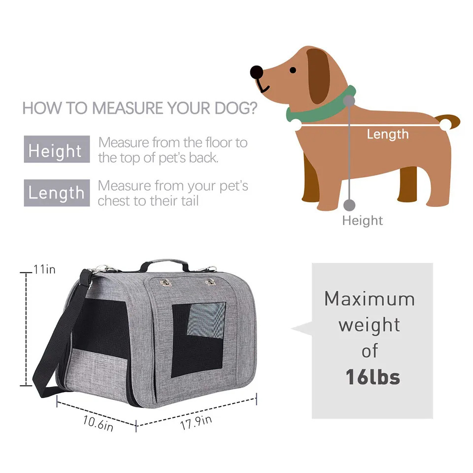 Breathable & Foldable Carrier Custom Design Backpack Pet Lightweight Carrying Travel Bag For Small Dog & Cat