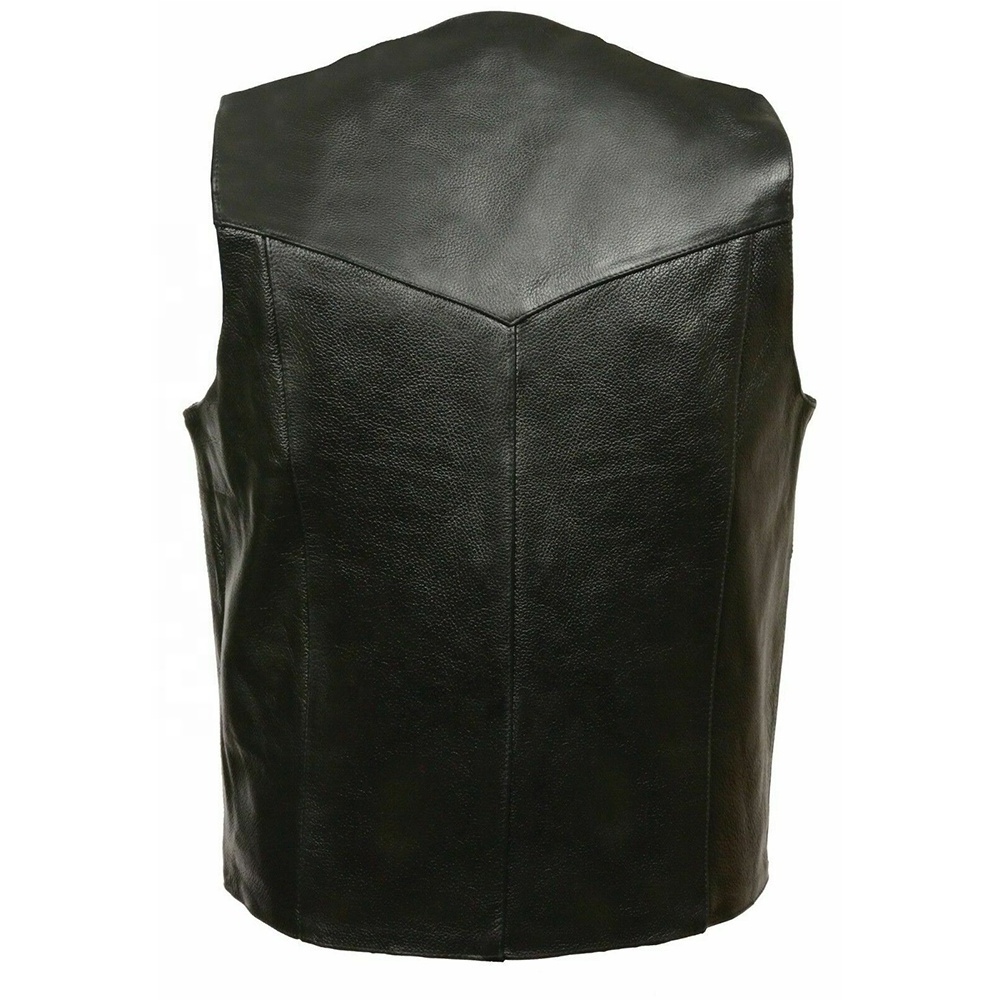 Waistcoat Durable Soft Men Fashion Winter Leather Vest New Arrival Men Casual Motorbike Vest Motorcycle Breathable Leather Vest