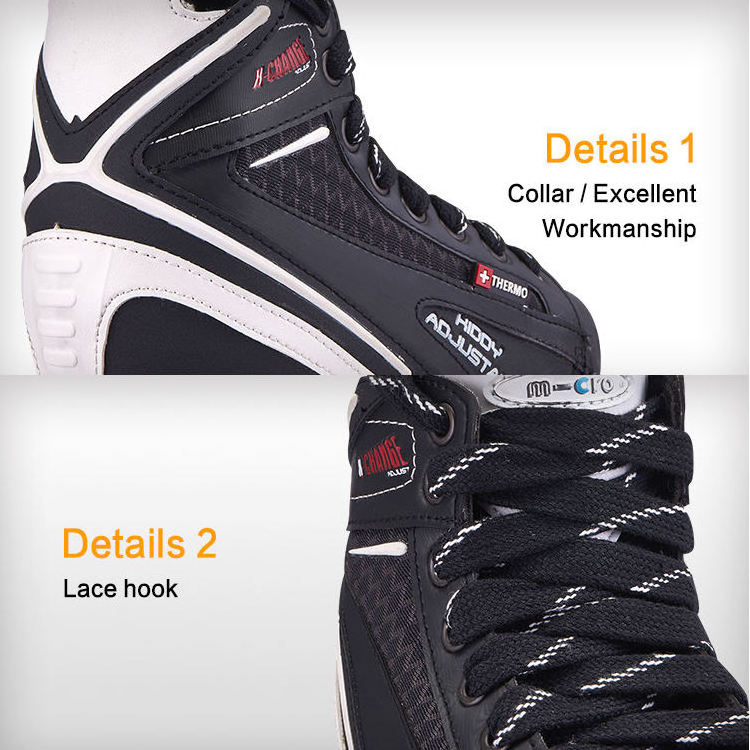 High-end ice skates custom quick lacing adults high end ice hockey skates