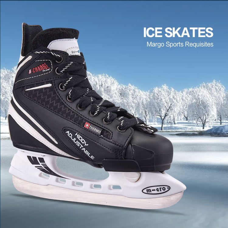 High-end ice skates custom quick lacing adults high end ice hockey skates