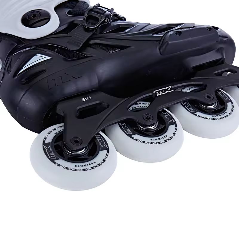 High-end Adults Slalom Inline Roller Skates Shoes PU 4 Wheel Freestyle Aggressive Inline Skate Shoes